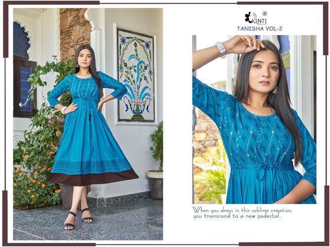 Kinti Tanisha Vol 2 Long Designer Kurtis Catalog
